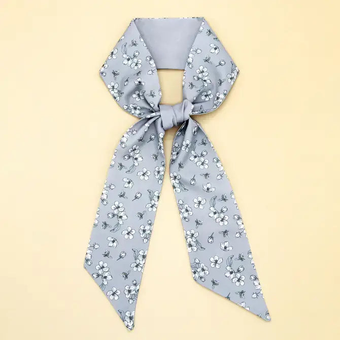 FLOWER PRINT HEAD SCARF_CWASC0075