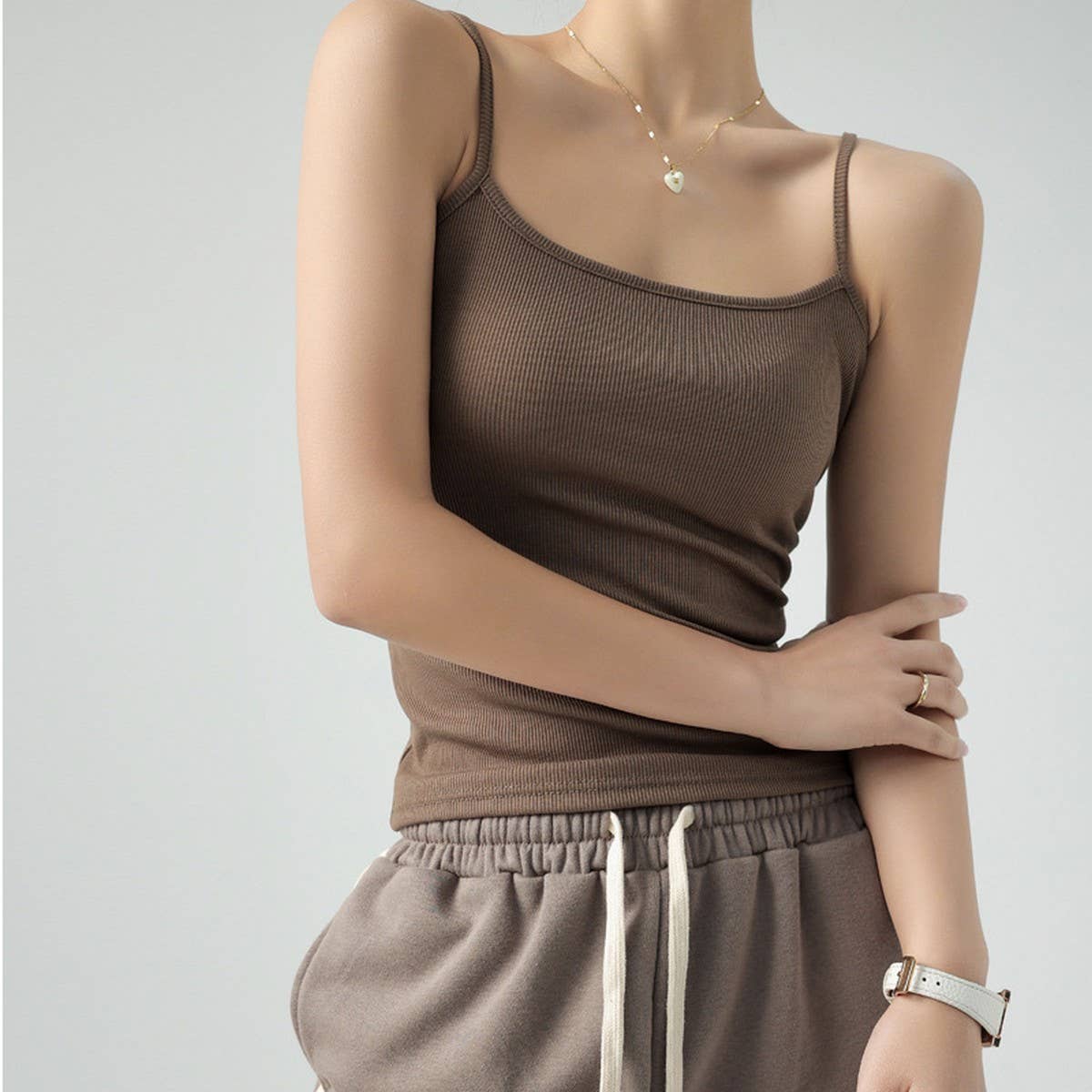 ESSENTIAL BASIC RIBBED CAMISOLE TOP IN 7 COLORS_CWTTK0794