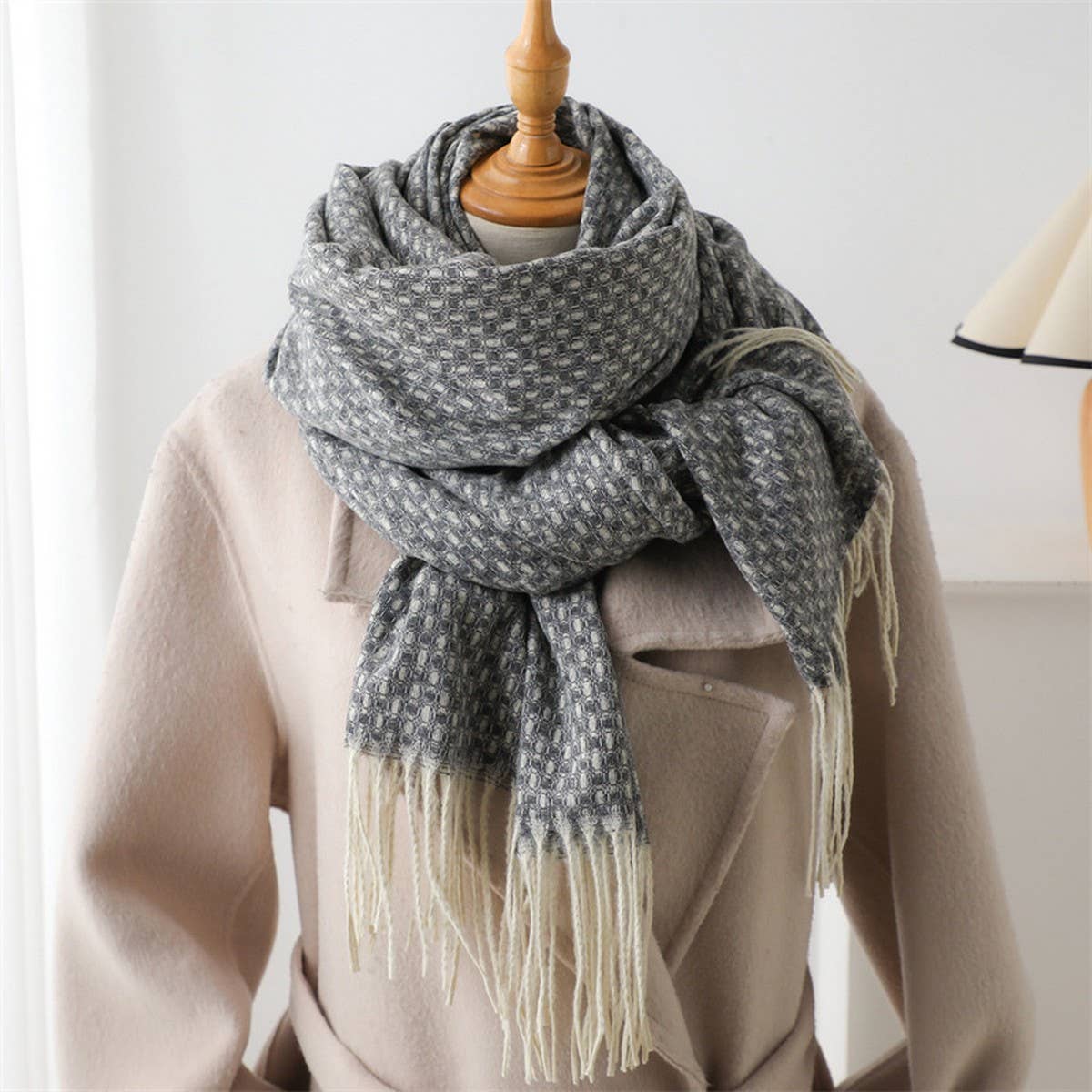 ELEGANT THICK KNIT SHAWL SCARF FOR WOMEN_CWASC2745