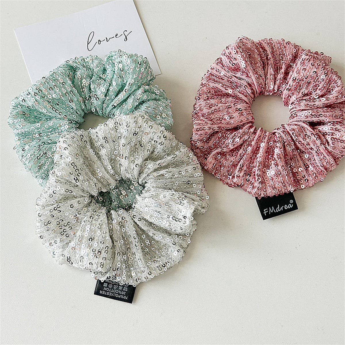 SUPER SHINY TEMPERAMENT LARGE INTESTINE HAIR RING_CWAHA2421