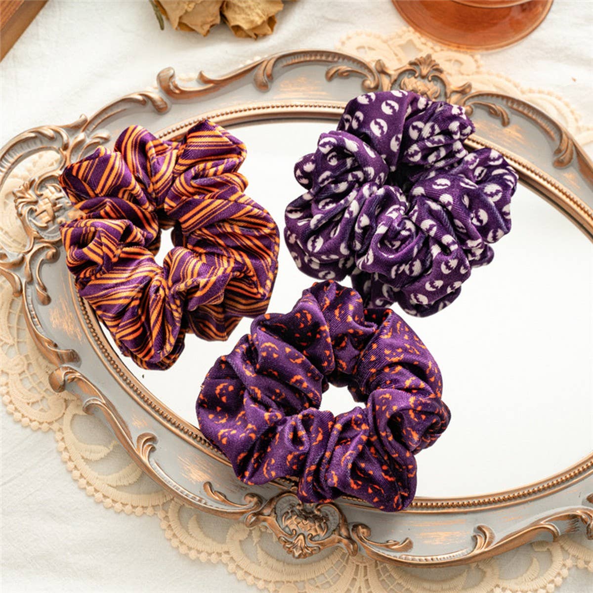HALLOWEEN HIGH ELASTIC LARGE INTESTINE HAIR TIE_CWAHA1468