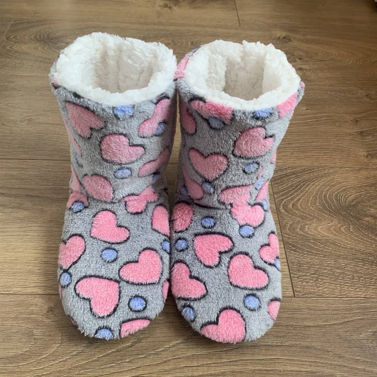 ADULTS THICKENED VELVET COMFORTABLE SOCK SLIPPERS_CWMS1206