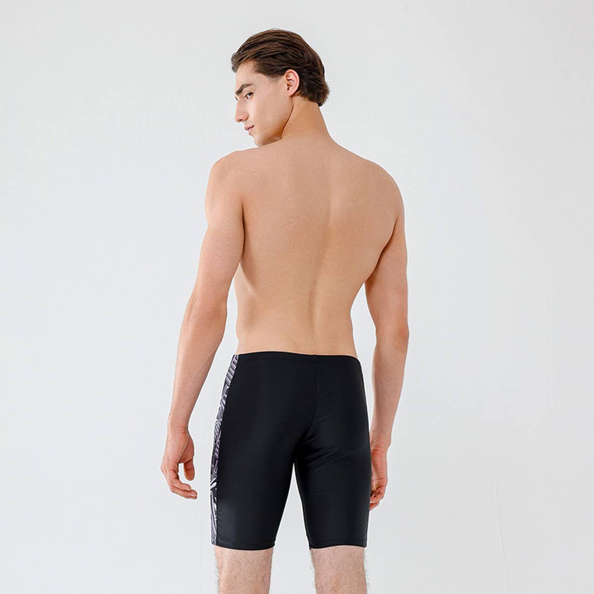 MENS 5 INCH LINED QUICK DRY SWIM SHORTS PLUS SIZE_CWMM6771