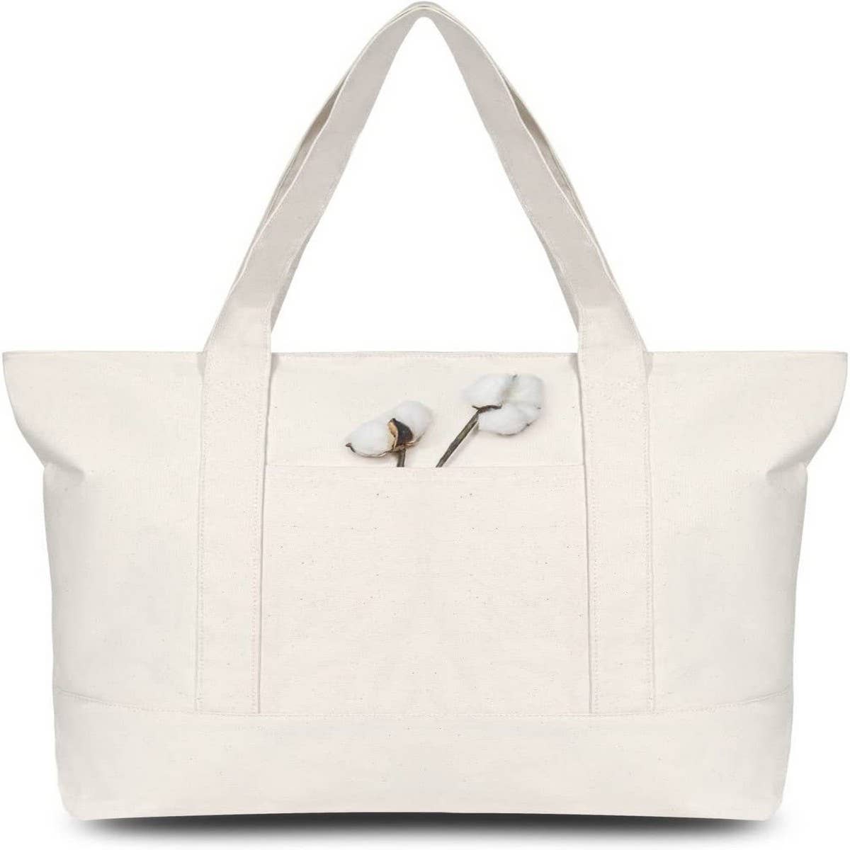 Cwab2874_Canvas Home Shopping Large Capacity Tote Bag