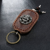 MENS DOUBLE SIDED SKULL CAR KEYCHAIN_CWMM5022