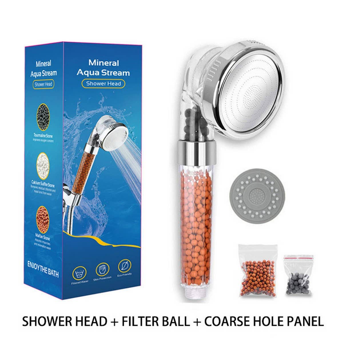 NEGATIVE ION BOOSTER ADJUSTABLE SHOWER SET_CWASC1704