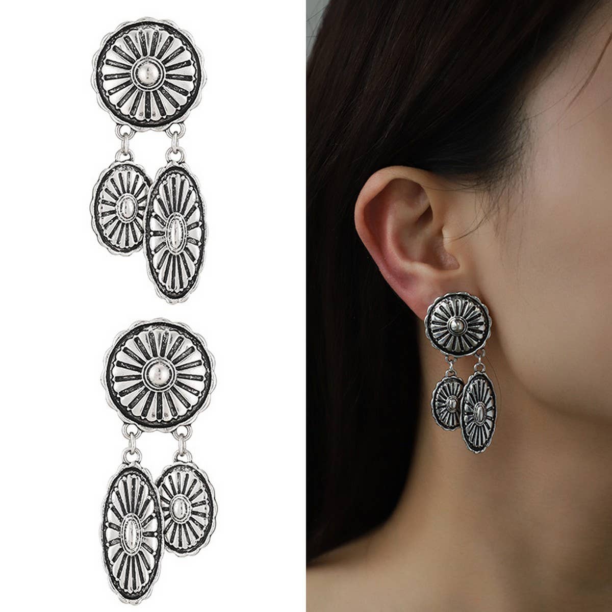 Womens High-End Fashion Earrings And Necklace Set