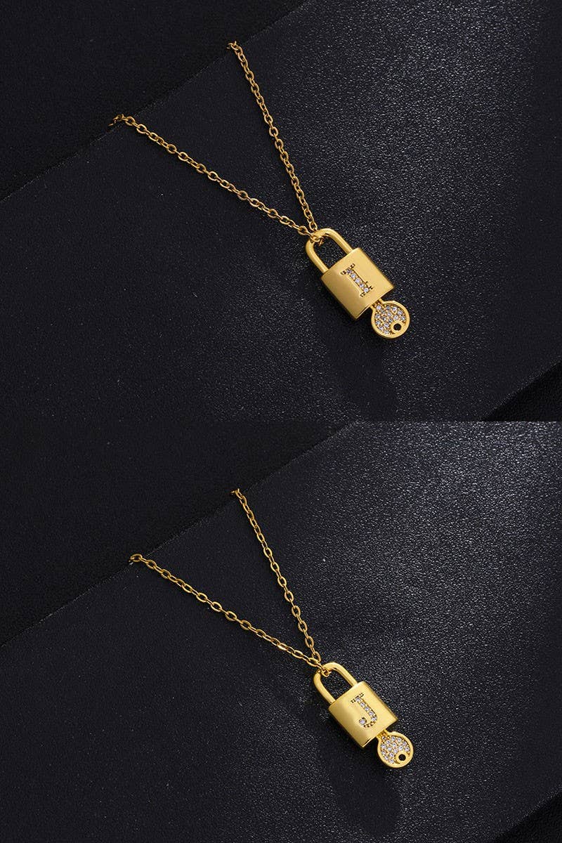 Alphabet Initial Pandant Necklace_Cwaje270