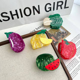CUTE VEGGIE FRUIT ACETATE CLAW CLIP SUMMER FUN_CWAHA5834