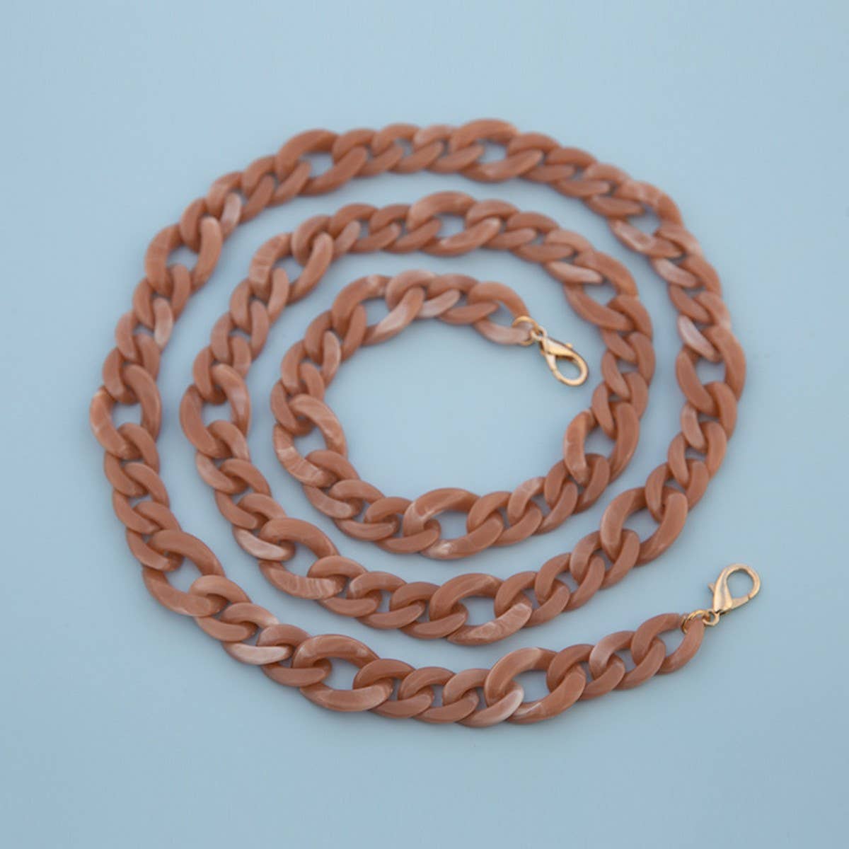 47IN ACRYLIC CROSSBODY CHAIN PHONE BAG STRAP_CWMM5102