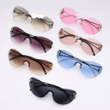 Y2K Large-Frame Sunglasses Withve-Pointed Stars_Cwasg0151