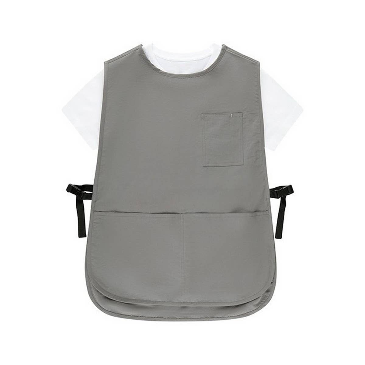 Waterproof Short Linen Aprons With Pockets_Cwmm3302