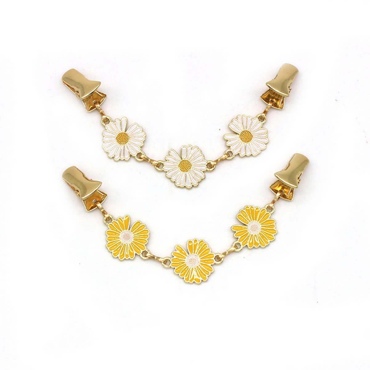 HOT SALE CREATIVE ALLOY DAISY SHAWL CLIP_CWMM2204