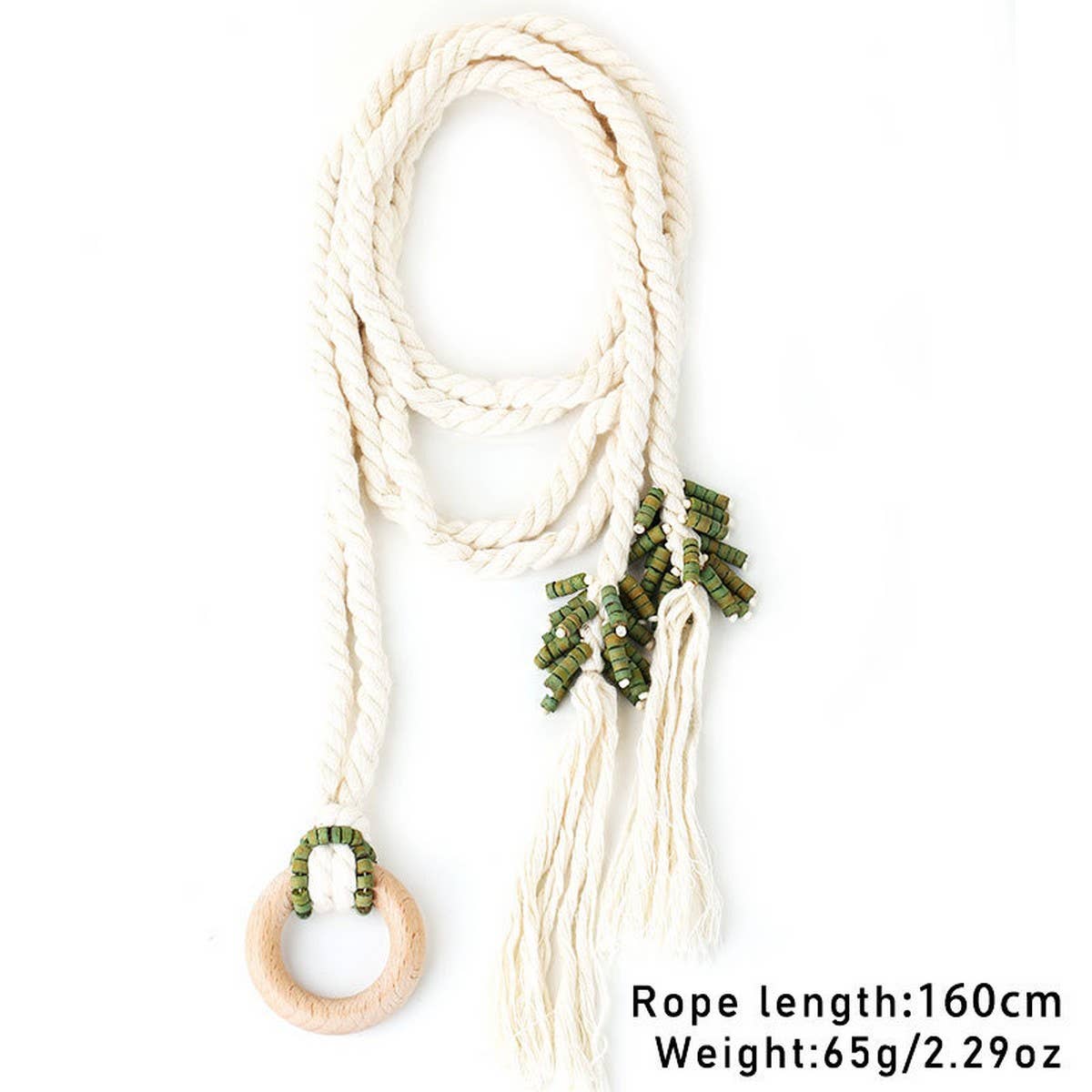 HANDMADE BRAIDED DOUBLE LAYER WAIST BELT SSCWMM6414