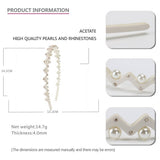 ACETATE WAVE PEARL HEADBAND HAIRPIN_CWAHA4366