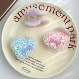 ELEGANT BOW ACETATE CLAW CUTE HOLLOW HEART CLIP_CWAHA5910