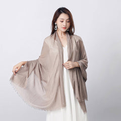 SOLID COLOR LONG LIGHTWEIGHT SCARF WRAP SHAWL_CWASC0204
