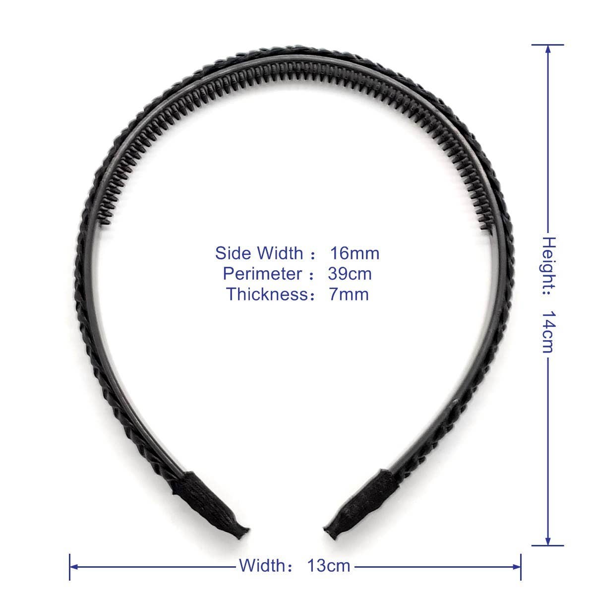 CLASSIC FRENCH PUTRIPLE WEAVE DOUBLE COMB HEADBAND_CWAHA6338