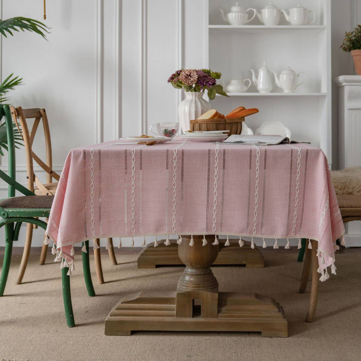 GREEN HOLLOW PASTORAL FRESH TABLECLOTH_CWMM0954