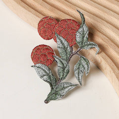 LYCHEE POMEGRANATE EMBROIDERED PATCH FOR REPAIR_CWMM5927