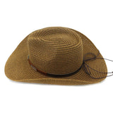 SEASIDE BEACH SUN PROTECTION DENIM STRAW HAT_CWAH1256
