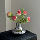 Vintage Single Head Rose Bouquet With Burnt Edges_Cwmm6509