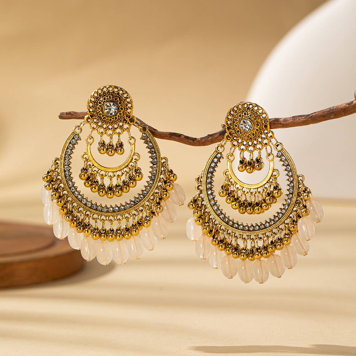 Vintage Bohemian Hollow Tassel Earrings