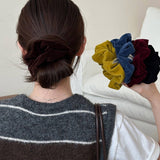 Velvet Scrunchie Retro Ponytail Hair Tie_Cwaha08125