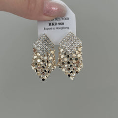 Trendy Zircon Diamond Tassel Earrings