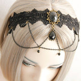 HALLOWEEN GOTHIC BRIDE LACE CREATIVE HAIR HOOP_CWMM0153
