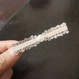 BANGS WITH DIAMOND PEARL HAIRPIN BOW HAIRPIN_CWAHA4740