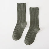 AUTUMN AND WINTER RETRO MID CALF SOCKS_CWMS0986