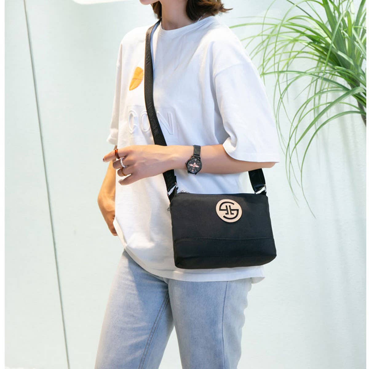 Fashion Solid Color Shoulder Messenger Bag_Cwab3533