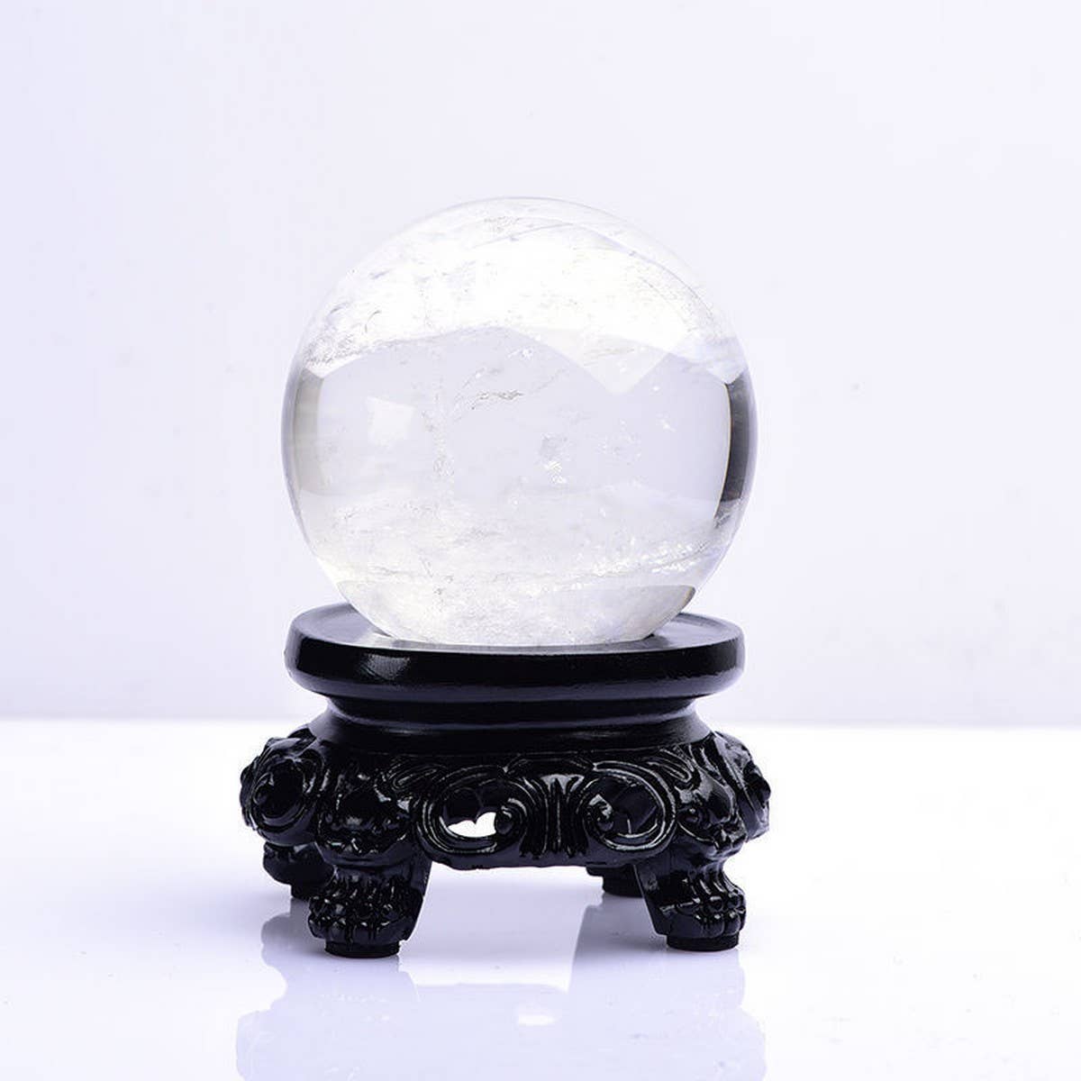 SEVEN STAR CLEAR QUARTZ SPHERE DECOR_CWMM8114