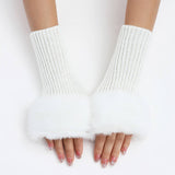 Knitted Thermal Fingerless Gloves Arm Gloves_Cwag0108