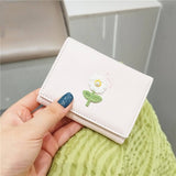 SMALL FRESH EMBROIDERED FLOWER WALLET_CWAB2559