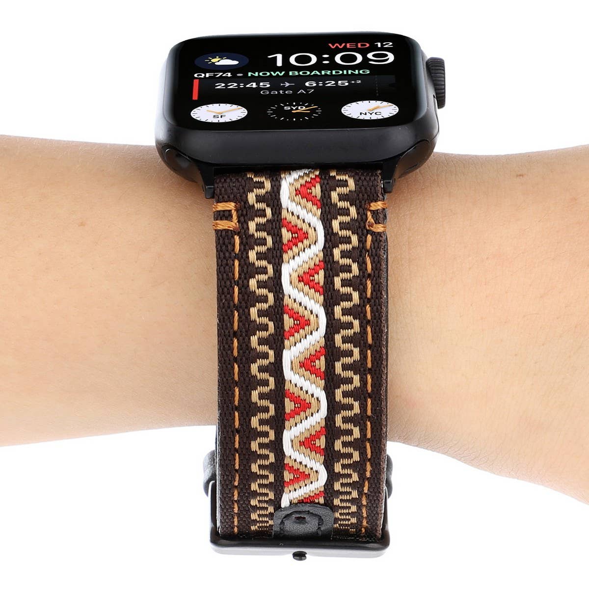 APPLE WATCH IWATCH9 ETHNIC STYLE LEATHER STRAP_CWWW0059