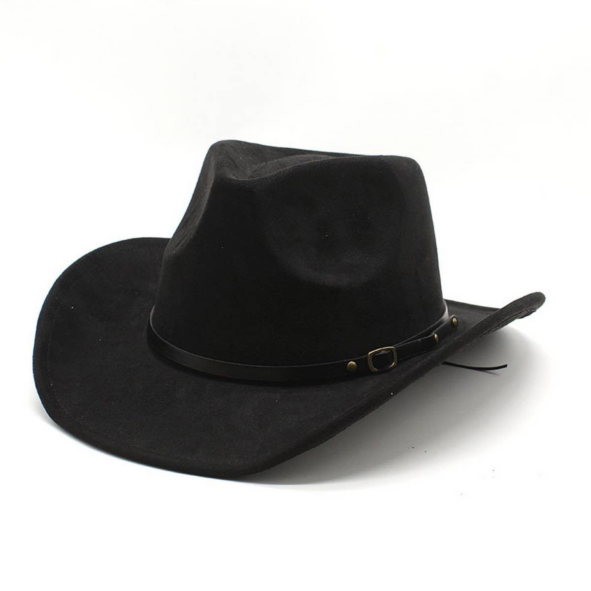 Western Cowboy Hat Brown Jazz Hat Felt Hat_Cwah2497