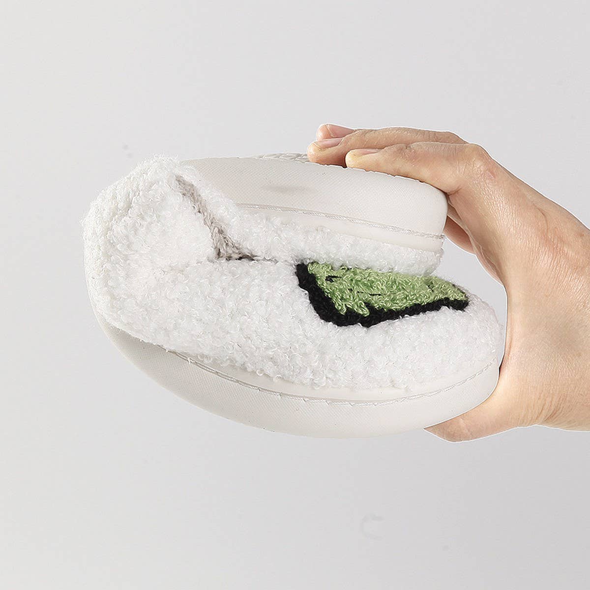 CHRISTMAS GRINCH PATTERN WINTER COTTON SLIPPERS_CWSHS0456