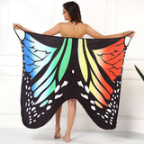SEXY 3D BUTTERFLY PRINT SLING BEACH COVER UP_CWBLS0496