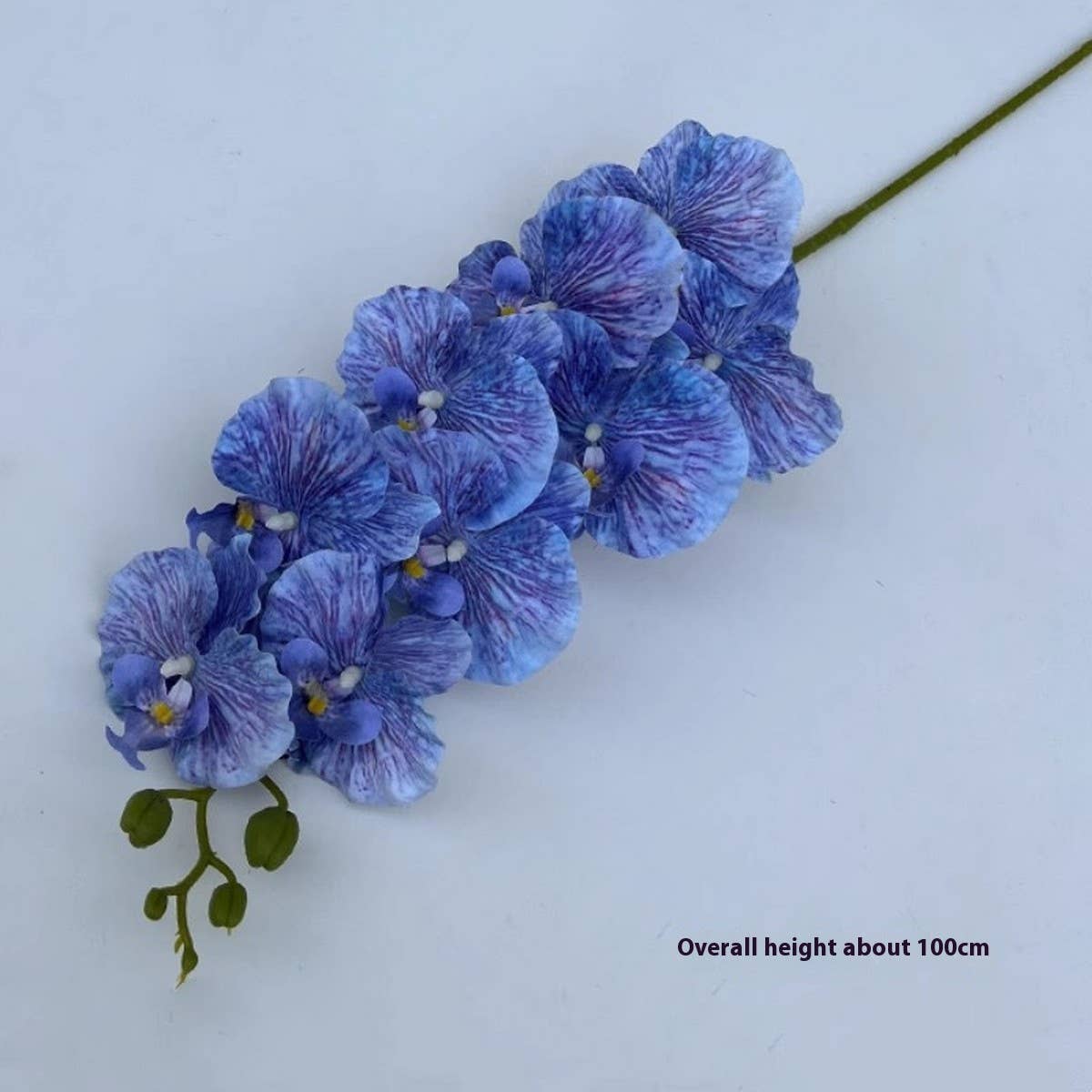 Vintage 9-Head Silk Butterfly Orchid Stem_Cwmm6507