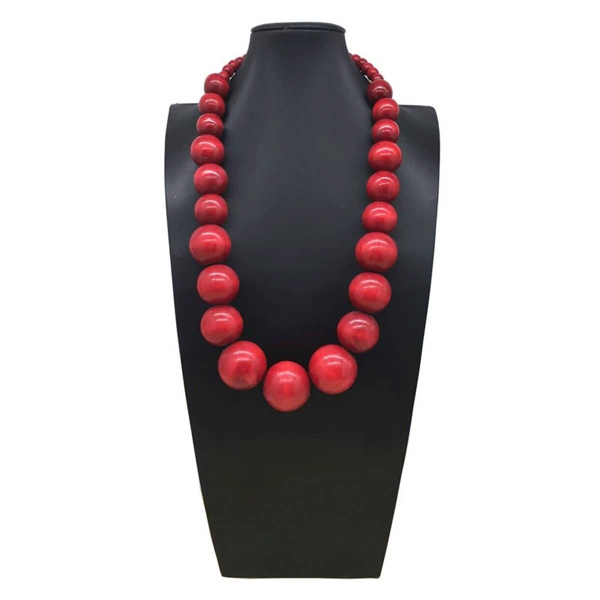 BOHEMIAN COLORFUL ROUND WOODEN BEADS NECKLACE_CWMM4866