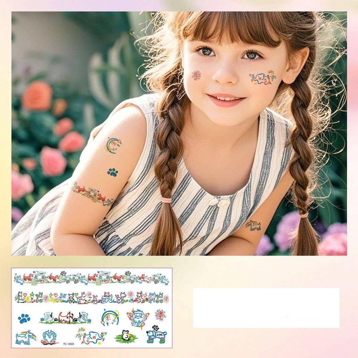 CUTE BAND TATTOO STICKERS WATERPROOF FOR ALL_CWMM8389