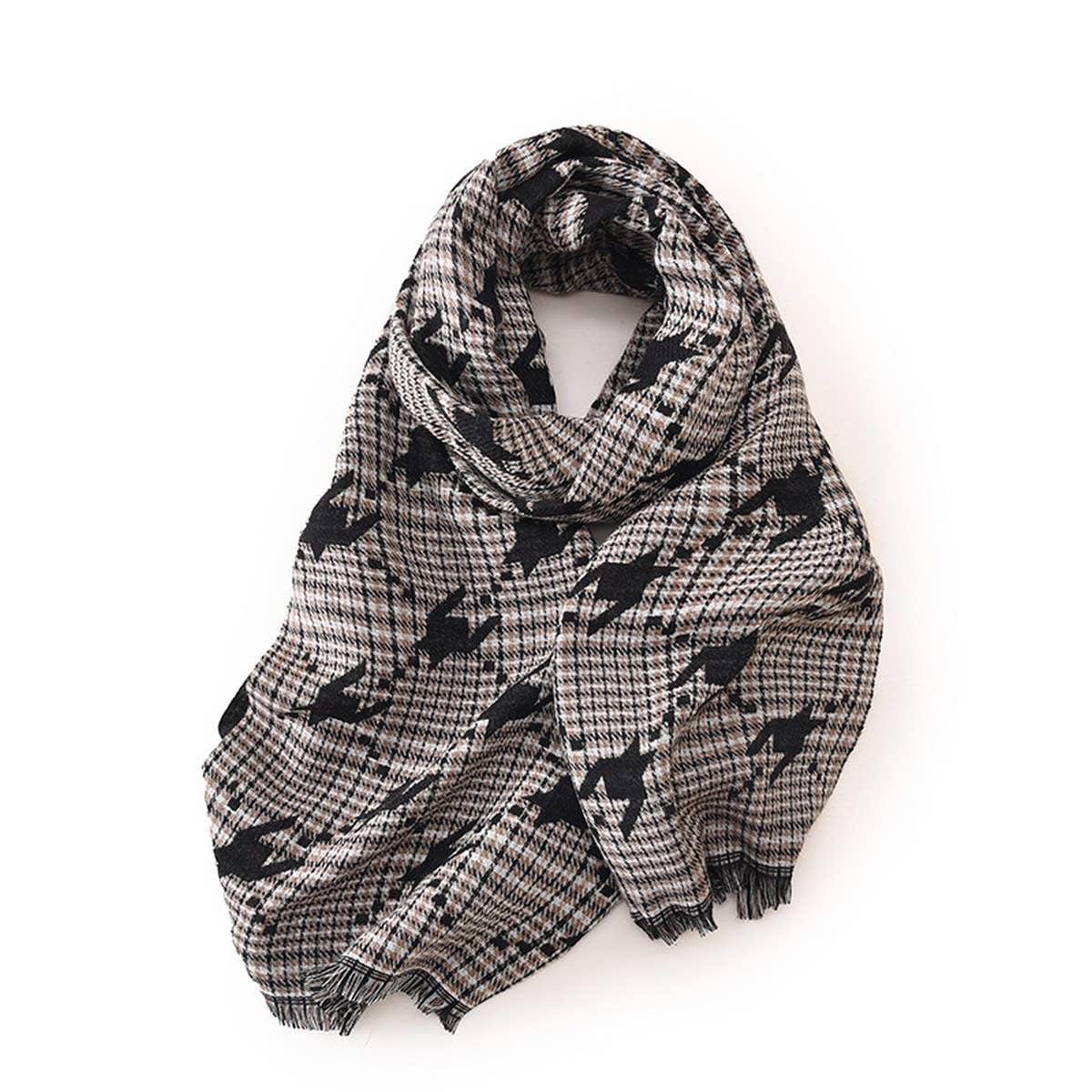FASHION WARMTH PLAID PATTERN SHAWL SCARF_CWASC0179