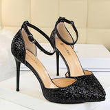 SHALLOW POINTED TOE SEQUINED SEXY HIGH HEELS_CWSHH0055