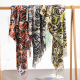 SOFT PAISLEY SCARF ELEGANT TASSEL WRAP FOR WOMEN_CWASC0920