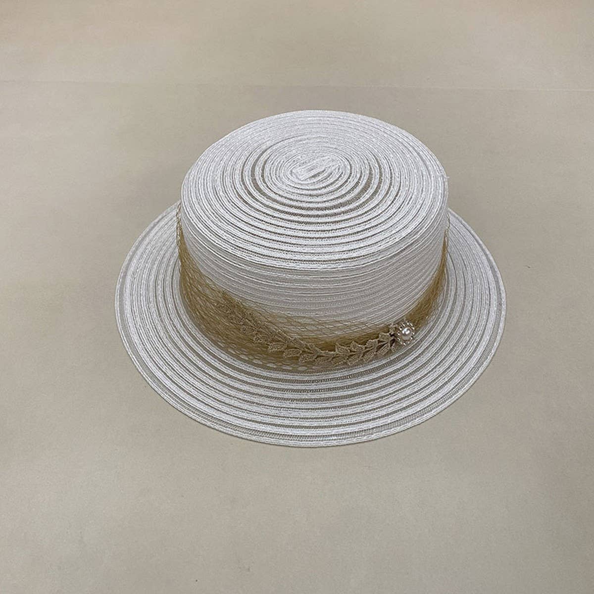 HIGH GRADE SATIN SUN HAT FOR WOMEN_CWAH3393