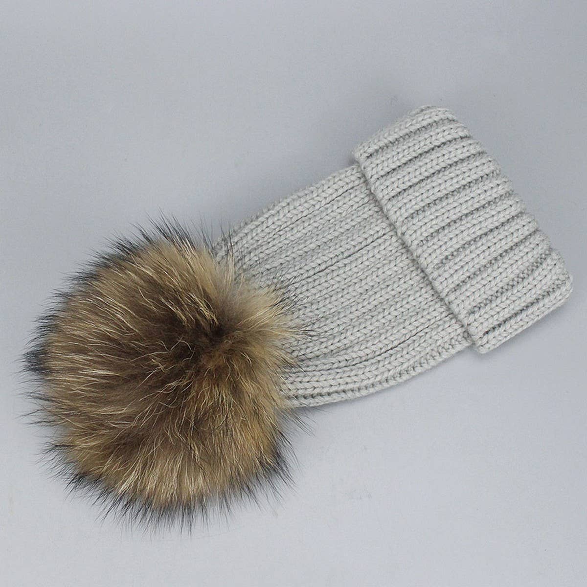 Unisex Knit Beanie Hat With Pom For Winter_Cwah05051