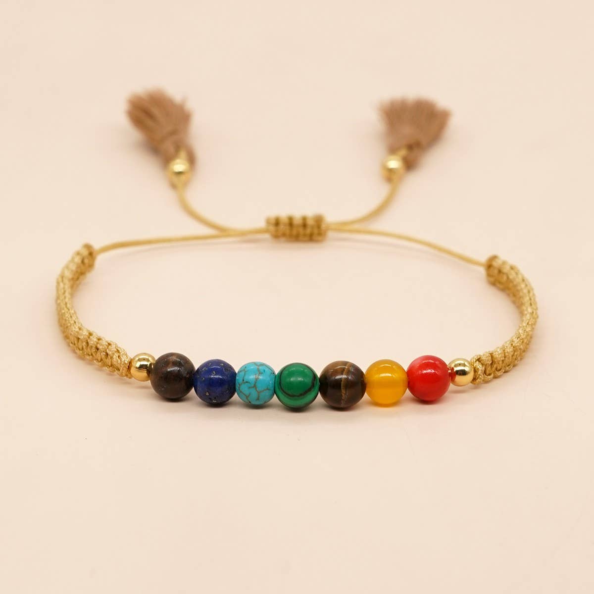 COLORFUL IRON GALLSTONE VALENTINES DAY BRACELET_CWMM3811