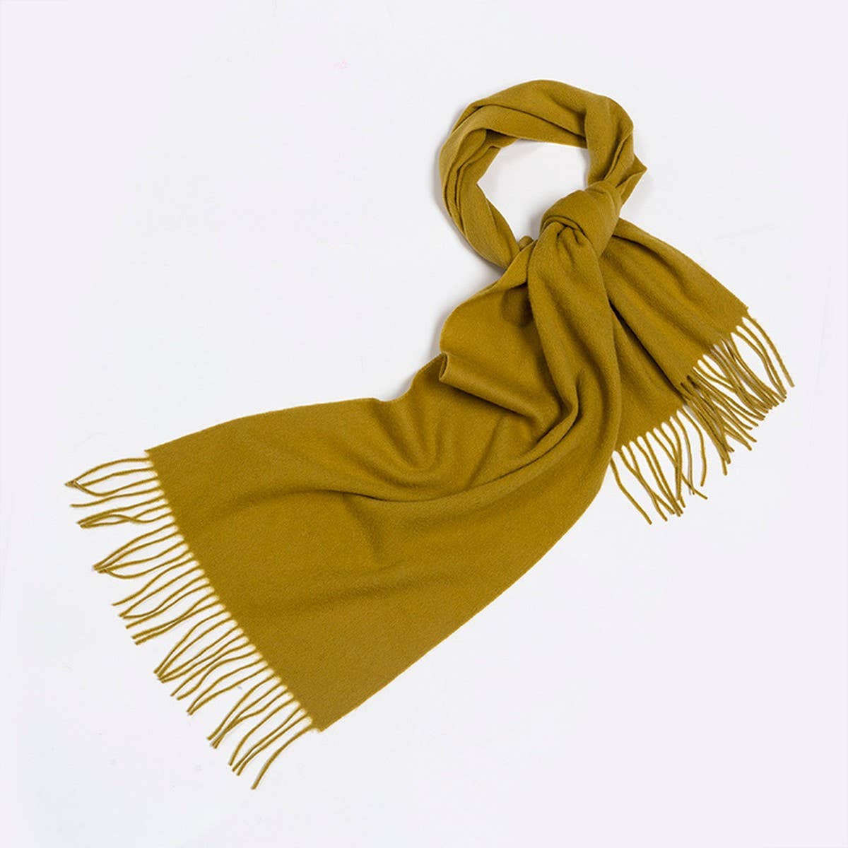 100% WOOL SIMPLE SOLID COLOR SCARF UNISEX_CWASC2296